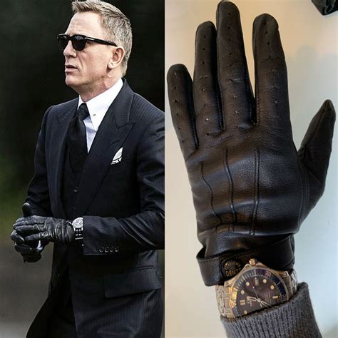 james bond wearing gloves